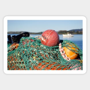 fishing net and floats Sticker